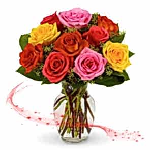 "Başka Dilde Aşk'' 9 Renkli Gül