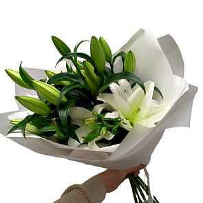 Lilyum ve Alstroemeria Buket