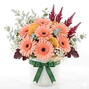 Şık Vazoda Pembe Gerbera